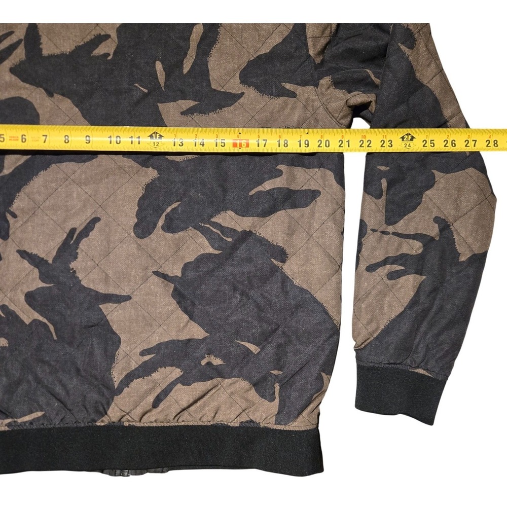 The North Face NF0A3IFU Reversible Bomber Jacket Camo Black Men's Small - Picture 4 of 12
